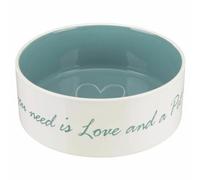 Dog Feeder Trixie White Turquoise 1,4 L