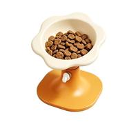 Dog Feeding Bowl - Elevated Stand, 1 Piece Adjustable Station For Compact Pets, Flower Dish With Tall Legs, Puppy Server, Raised Basin For Small, Medium And Large Canine Household Animals