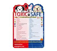 Dog Feeding Chart Fridge Magnet, 9.75x6.75 Inch Spider Theme Magnetic Chart List of Foods Dogs Can Eat and Shouldn't Eat Puppy Health Essential Guide Decorative Magnet for Pet Owners