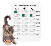 Dog Feeding Chart - PP, 6.3x4.72x0.39in Feeding Reminder Easy-to-Use | Wall-Mountable Balanced Diet Planning Tool, Did You Feed The Pet Magnet Sticker For Kitchen, Pantry, Near Fridge