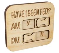 Dog Feeding Reminder Sign Magnetic AM PM Pet Feeding Daily Indication Sign