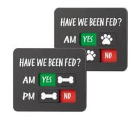 Dog Feeding Reminder Sign - Pet Feeding Magnet Chart |100g AM PM Food Board, Daily Meal Tracking Schedule Indicator Board, Prevent Overfeeding Pet Care Reminder Chart For Cabinet Wall Door
