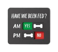 Dog Feeding Reminder Supplies With Magnet, 9x11.9cm Cat And Dog Feeding Reminder Tags, Pet Feed Reminders Sign, Cat Fridge Magnets, Acrylic Paw Pet Feed Chart, Decor For Home