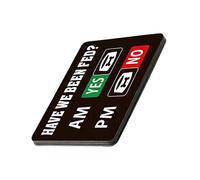 Dog Feeding Sign - Indicative Table for Puppies Meals, Dog Feeding Reminder Sign with Magnet | for Health Management in the Kitchen, Living Room, Bedroom