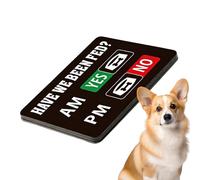 Dog Feeding Sign, Puppy Food Plan and Meal Display - Magnet to Remember Pet Feeding - To Prevent Overfeeding for Kitchen, Living Room and