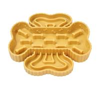 Dog Feeding Tray - Travel Puppy Dish, Pet Meal Bowl | Slow Feeder Bowl Designed with Strong Suction Cup to Prevent Spa for Healthy Eating Habits, Iral Maze Design, Portable Tableware for Bored Relief