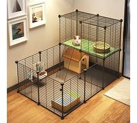 Dog Fence, Chinchilla Fence, Pet Fence Outdoor/Indoor Dog Sports Dog Fence Portable Puppy Rabbit Fence Suitable (140 x 70 x 35 cm)
