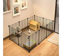 Dog Fence, Chinchilla Fence, Pet Fence Outdoor/Indoor Dog Sports Dog Fence Portable Puppy Rabbit Fence Suitable (105x70x35cm)