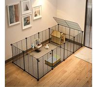 Dog Fence, Chinchilla Fence, Pet Fence Outdoor/Indoor Dog Sports Dog Fence Portable Puppy Rabbit Fence Suitable (105x70x70cm)