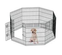 Dog Fence Outdoor inchdoor Dog Playpen 32.27" Height 6 Panels Metal Puppy Playpen for Small Dogs