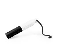 Dog & Field B-LINE Bumper Dog Training Dummy - White & Black. Rubber Water Float For Training & Retrieval Practice. Floating Dog Toy With Throwing Cord. Gundog Training Dummies