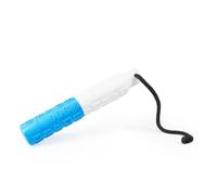 Dog & Field B-LINE Bumper Dog Training Dummy - White & Blue. Rubber Water Float For Training & Retrieval Practice. Floating Dog Toy With Throwing Cord. Gundog Training Dummies