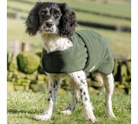 Dog & Field Duel Layer Towelling Coat, Large, Olive Green, L