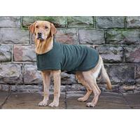 Dog & Field Duel Layer Towelling Coat, XL, Olive Green