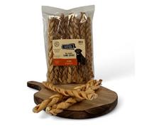 Dog & Field Lamb Braids for Dogs - 25 Pack. 100% Natural Dog Chews, High Protein Chew Treats | Promotes Dental Health | Long-Lasting, Easy to Digest | Grain Free, Hypoallergenic | Lamb Skin Braids
