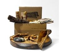 Dog & Field Middy Meaty 15 Piece Natural Dog Treat Box - 100% Natural Dog Chews & Treats. Chicken Feet, Rabbit Ears with Fur, Fish Skin, & More | Long-Lasting & Hypoallergenic