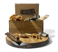 Dog & Field Mini Meaty 10 Piece Natural Dog Treat Box - 100% Natural Dog Chews & Treats. Chicken Feet, Rabbit Ears with Fur, Fish Skin, Trachea & More | Long-Lasting & Hypoallergenic