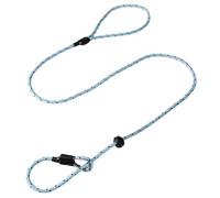 Dog & Field Pro Trialler Slip Lead for Dogs, Blue, 1.2m / 4ft Rope Slip Lead with Push Button Stopper, Easy Slip-On Dog Training Lead, No Collar or Harness Needed (Blue)
