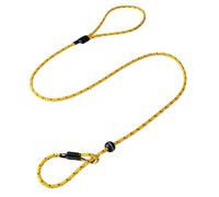 Dog & Field Pro Trialler Slip Lead for Dogs, Blue, 1.2m / 4ft Rope Slip Lead with Push Button Stopper, Easy Slip-On Dog Training Lead, No Collar or Harness Needed (Yellow)