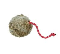 Dog & Field - Rabbit Fake Fur Dummy Ball (Weighted Long Throw Fur Ball)