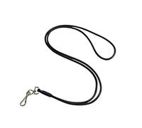 Dog & Field SIGNATURE DOG WHISTLE LANYARD - Lightweight, Stylish & Durable Whistle Lanyard for Dog Training - Comfortable Rubber Hardware - (Black)