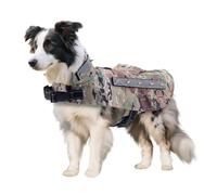 Dog Fights Rivet Nail Protective Vests,Reflective Adjustable Pet Thick Padding Anti Bite Anti-Attack Jacket with D-Ring for Puppy Small Medium Dogs_XS(Green Camouflage)