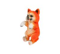 Dog Figurine Statue Fishtanks Planter Huggers Hanging Ornament with Detailed Craftsmanship for Home Decoration Fish Tanks Wall Mounted Fishtanks Accessories Aquarium Landscape Climbing Fishtank