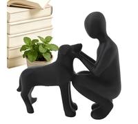 Dog Figurines Home Decor, Aesthetic Sculpture Decorations for Puppy Masters - Cute Dog Decoration | For Bedroom, Table, Office, Men, Women, Moms, Dads, Animau Lovers