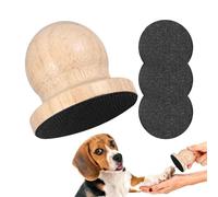 Dog Filer for Nails Silent Wooden Scratch Pad with 3 Pieces Replaceable