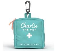 Dog First Aid Kit/Pet First Aid Kit - 20 Essential Premium Items + Vet Video Guides | Bandages, Tick Removers, Saline Pod, Vet Wrap & More | Clips to Lead/Harness for Easy Access