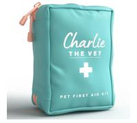 Dog First Aid Kit/Pet First Aid Kit - Vet Approved Premium First Aid Supplies for All Emergencies, Instruction Booklet, Thermometer, Vet Wrap, Bandages, Nail Clippers, Tick Removers, Wipes and More.