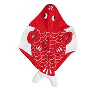Dog Fish Costume Puppy Fish Costume Halloween Dog Apparel Cute Goldfish Shape Pet Cosplay Outfit for Themed Parties Family Gatherings Soft Polyester Material (M)
