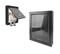 Dog Flap for Pets, Large Cat Flap, Multiple Ways Pet Door, Securely Designed Weather Proof Pet Door with Thicker Panel for Interior Exterior Doors, Easy Installation with Strong Frame