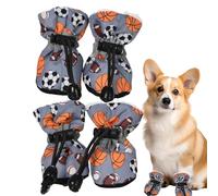 Dog | Fleece Boots Anti Slip Protection Ice Floor Dogs Cold Weather Accessories for German Shepherd Doberman Pinscher Poodle Bellv