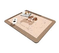 Dog Floor Mat, Pet Rugs and Mats Waterproof, Absorbent Rug Protector Anti-Slip for Potty Puppy Training Kitten Food and Water Bowl
