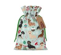 Dog Flora Christmas Bag Gifts Happy Halloween Snacks Hamper Drawstring Wedding Favor Packaging Party