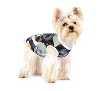 Dog Florals print Tshirts for Small Dogs Dog's Fashion Shirt Breathable Sleeveless Shirts for Small Dogs
