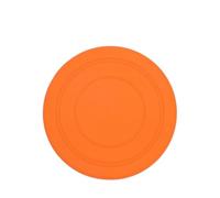 Dog Flying Disc Silicone Puppy Flyer Toy Soft Dog Floating Saucer Indestructible React Faster Training Interactive Toys for Small Medium Puppy Outdoor Sport(Orange)