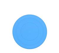 Dog Flying Disc Silicone Puppy Flyer Toy Soft Dog Floating Saucer Indestructible React Faster Training Interactive Toys for Small Medium Puppy Outdoor Sport(Blue)