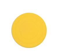 Dog Flying Disc Silicone Puppy Flyer Toy Soft Dog Floating Saucer Indestructible React Faster Training Interactive Toys for Small Medium Puppy Outdoor Sport(Yellow)