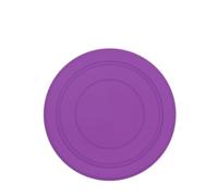 Dog Flying Disc Silicone Puppy Flyer Toy Soft Dog Floating Saucer Indestructible React Faster Training Interactive Toys for Small Medium Puppy Outdoor Sport(Purple)