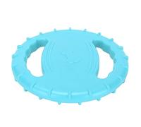 Dog Flying Disc Toy Flexible Squeaky Hollow Design for Large Dogs, Fun Chew Toy for Pet Training, Pool Beach Play, Thermoplastic Rubber (Sky Blue)