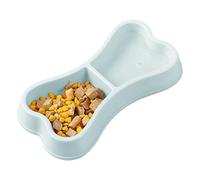 Dog Food and Water Bowl 2 in 1 Dispenser with Widened Base