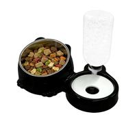Dog Food and Water Bowl Set, Automatic Drinking Fountain, Splash-Proof, Food-Safe, Feeding Bowl for Cats, for Drinking Water On the Go When Travelling, Household, Home, Daily