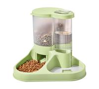 Dog Food and Water Bowl, Transparent 2 in 1 Food and Water Feeder | Transparent Feeding Tool for Cats, Dogs and Other Animals Designed to be Easy to Clean, Your Cat Will Drink Clean Water