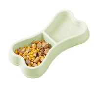 Dog Food and Water Bowls | 2 in 1 Dispenser with Widened Base | Pet Bowls - For Indoor Outdoor Cage Puppy Cat Travel