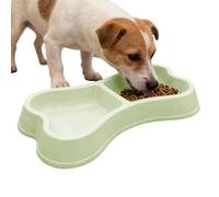 Dog Food and Water Set - 2 in 1 Container with Widened Base - for Pets | Suitable for Pet Kennel Cage for Puppies Cats Indoor Outdoor Travel