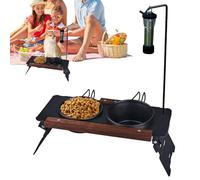Dog Food Bowl Stand,Adjustable Portable Dog Feeding Station - Pet Dishes for Home Friends Family Car Yard Camping Indoor Eating