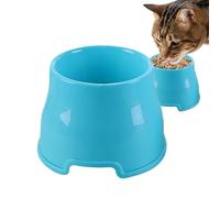 Dog Food Bowls Elevated | 6.3 Inch Elevated Cat Food Bowls - Protect Pets' Spines, Ergonomic Dog Feeding Dish for Indoor Home Camping Travel Floor Veterinary Recovery Trip