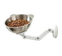 Dog Food Bowls Elevated Stainless Steel Magnetic Adjustable Raised Dishes | cat food bowl for multi-pet storage indoor outdoor home house travel daily feeding kitten senior